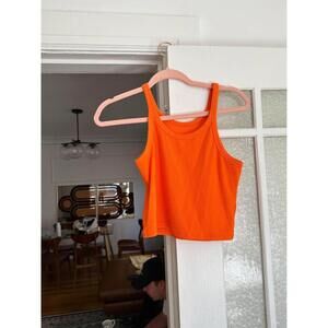 Bright Orange Crop Top